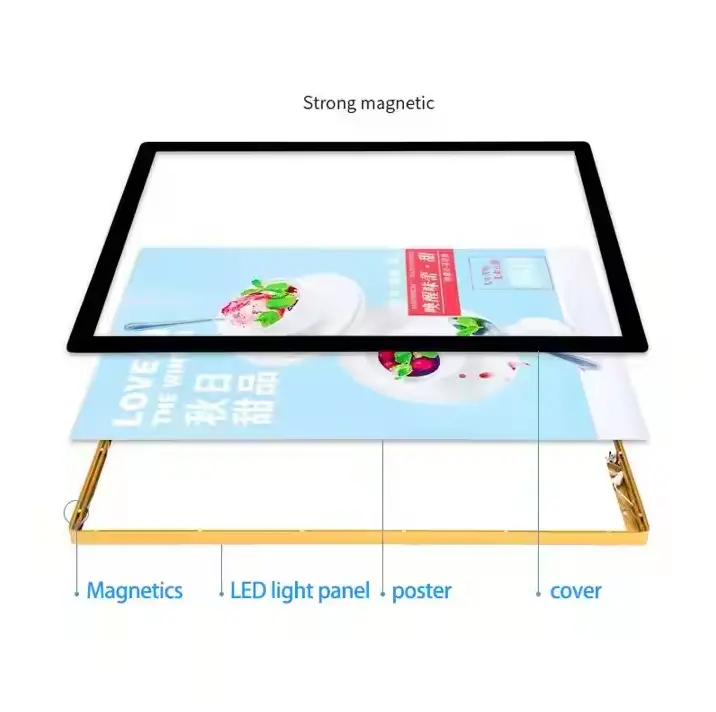 Slim LED poster panel